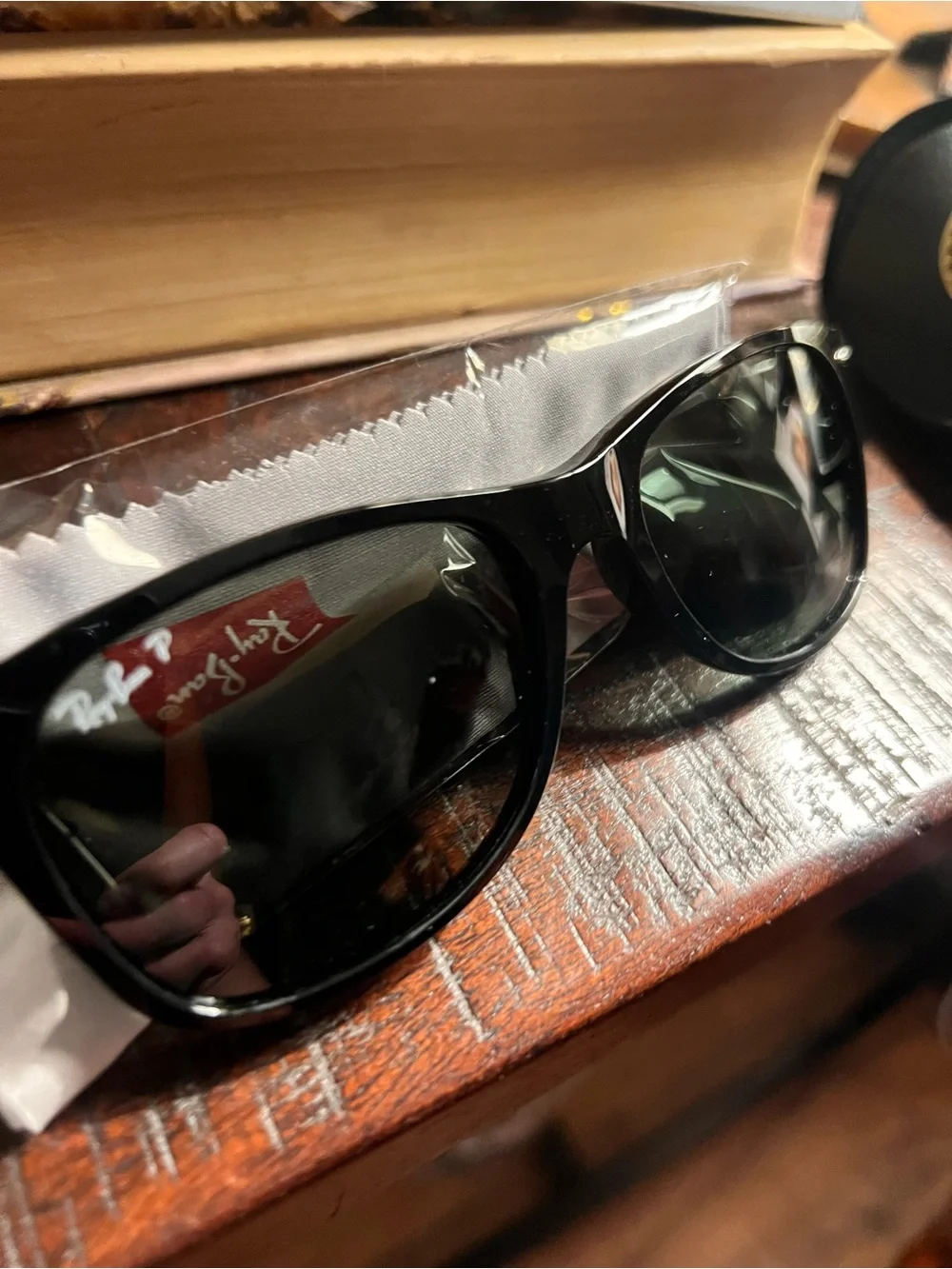 Ray-Ban Black Men's Sunglasses with Dark Lenses